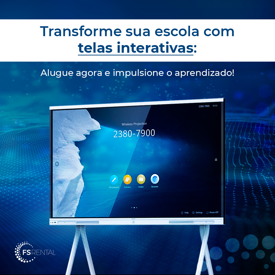 alugue telas interativas com a FSRental