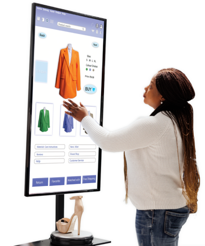 woman-buyer-selecting-clothes-board